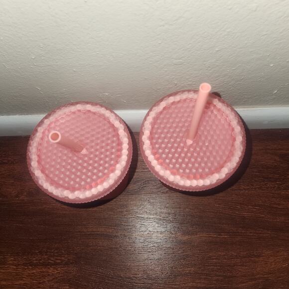 Brand new Starbucks Pink Lemonade Jelly Studded Grande Tumblers Set of 2 - Picture 2 of 5
